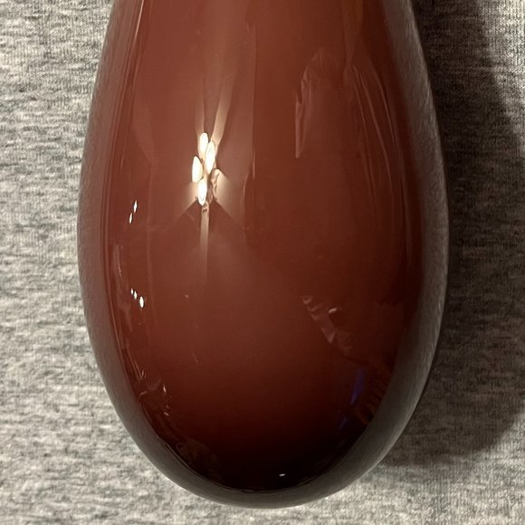 Art Glass Hand Blown Murano Style Purple Eggplant - Picture 9 of 11